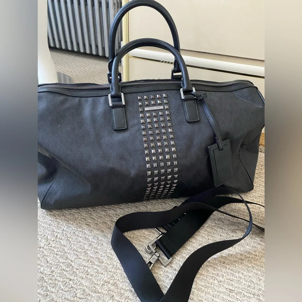 MICHAEL KORS Jet Set Travel Studded Large Duffle - Picture 8 of 14